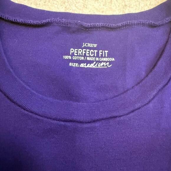 J. Crew 3 Top Bundle Medium Tees Ruffles, Henley, Perfect Fit VGUC Y2K - Picture 10 of 14